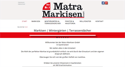 Desktop Screenshot of matra-markisen.de